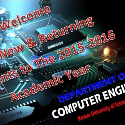 Welcome to the Academic Year 2015-2016